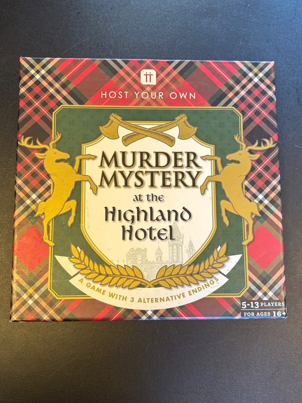 Murder Mystery at the Manor Scottish Highland themed game kit.